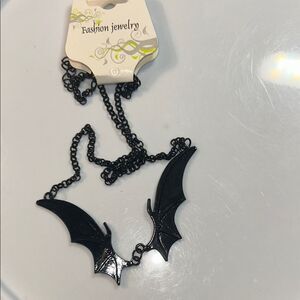 Black Bat Wing Necklace